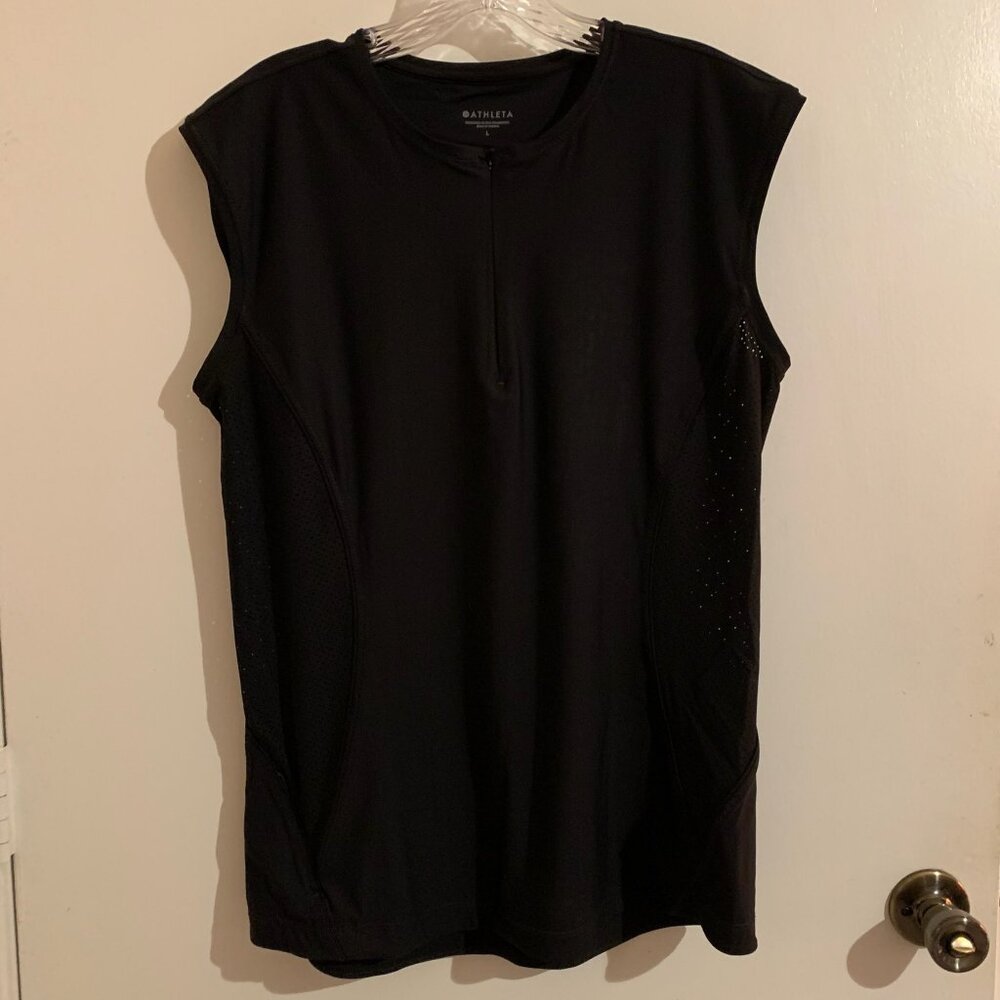 Athleta Women's Black Zip up Tank